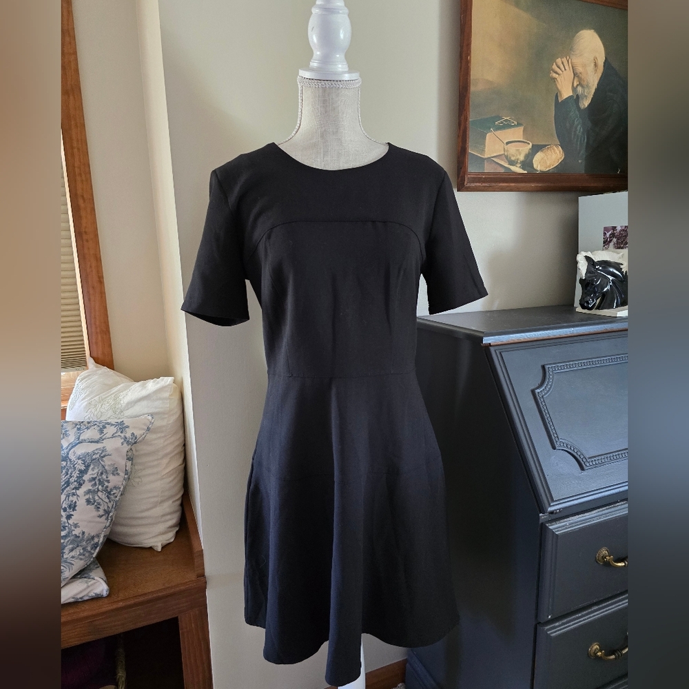 New Luna Allegra Firenze Black Womens Size Large Short Dress Made In Italy